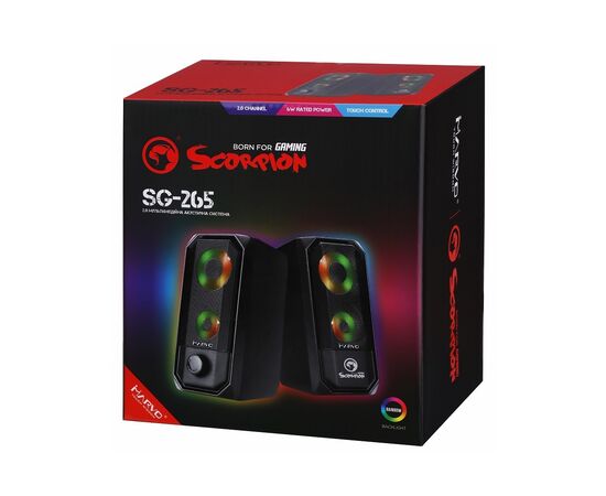 Акустическая система Marvo SG-265 Multi-LED USB Black, изображение 7 Акустическая система Marvo SG-265 Multi-LED USB Black, изображение 7
