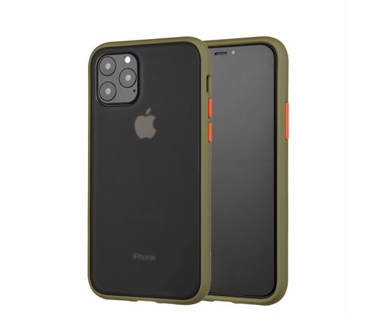 Чохол до моб. телефона MakeFuture Apple iPhone 11 Pro Max Frame (Matte PC+TPU) Green (MCMF-AI11PMGN)