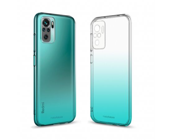 Чехол для моб. телефона MakeFuture Xiaomi Redmi Note 10 Gradient (TPU) Azure (MCG-XRN10AZ)