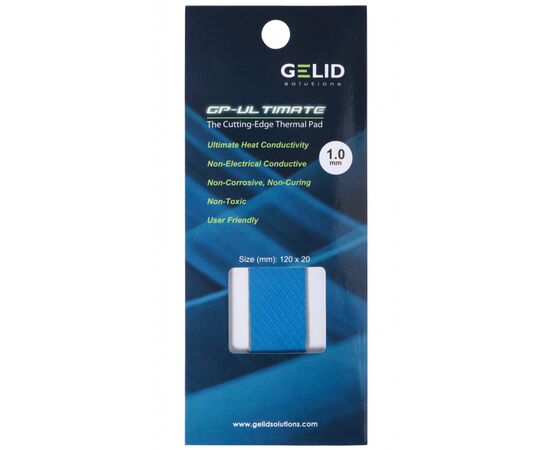 Термопрокладка Gelid Solutions GP-Ultimate 120x20x0.5 mm 2шт (TP-VP04-R-A), зображення 3 Термопрокладка Gelid Solutions GP-Ultimate 120x20x0.5 mm 2шт (TP-VP04-R-A), зображення 3