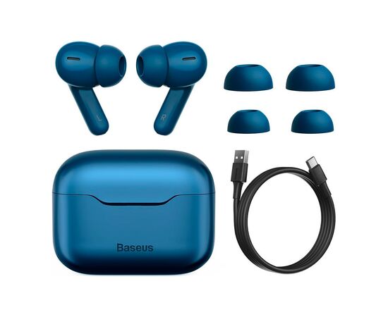 Наушники Baseus SIMU ANC True Wireles Earphones S1 Pro Blue (NGS1P-03), изображение 5 Наушники Baseus SIMU ANC True Wireles Earphones S1 Pro Blue (NGS1P-03), изображение 5