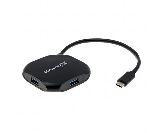 Концентратор Grand-X Type- C to 4 x USB3.1 (GH-417)