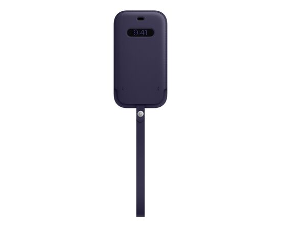 Чохол до моб. телефона Apple iPhone 12 | 12 Pro Leather Sleeve with MagSafe - Deep Violet (MK0A3ZE/A), зображення 3 Чохол до моб. телефона Apple iPhone 12 | 12 Pro Leather Sleeve with MagSafe - Deep Violet (MK0A3ZE/A), зображення 3