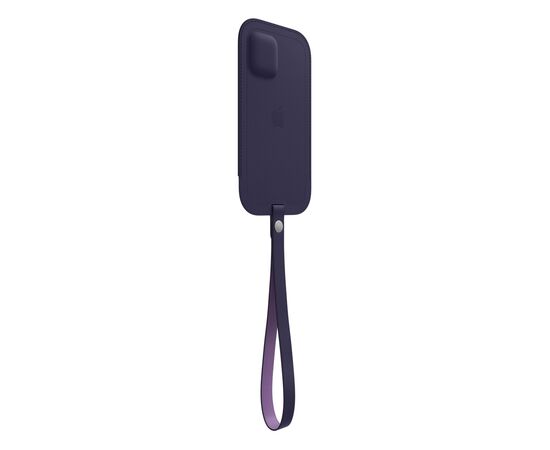Чохол до моб. телефона Apple iPhone 12 | 12 Pro Leather Sleeve with MagSafe - Deep Violet (MK0A3ZE/A), зображення 4 Чохол до моб. телефона Apple iPhone 12 | 12 Pro Leather Sleeve with MagSafe - Deep Violet (MK0A3ZE/A), зображення 4
