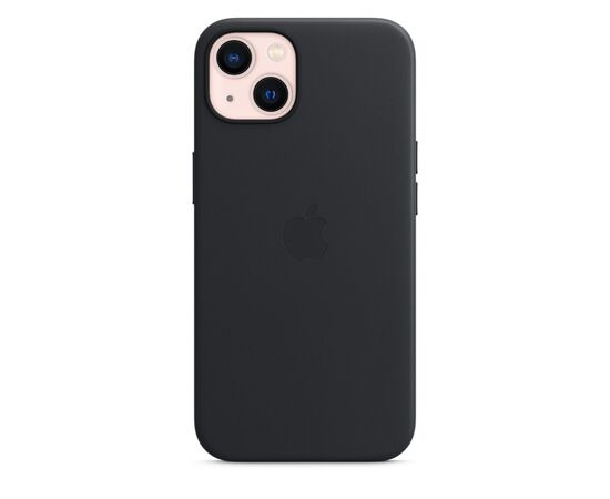 Чехол для моб. телефона Apple iPhone 13 Leather Case with MagSafe - Midnight, Model A2702 (MM183ZE/A), изображение 4 Чехол для моб. телефона Apple iPhone 13 Leather Case with MagSafe - Midnight, Model A2702 (MM183ZE/A), изображение 4