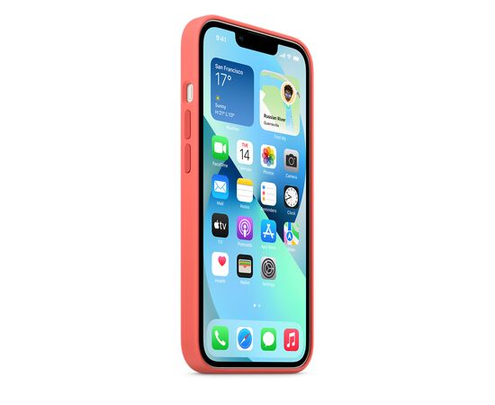 Чохол до моб. телефона Apple iPhone 13 Silicone Case with MagSafe Pink Pomelo, Model A27 (MM253ZE/A), зображення 6 Чохол до моб. телефона Apple iPhone 13 Silicone Case with MagSafe Pink Pomelo, Model A27 (MM253ZE/A), зображення 6
