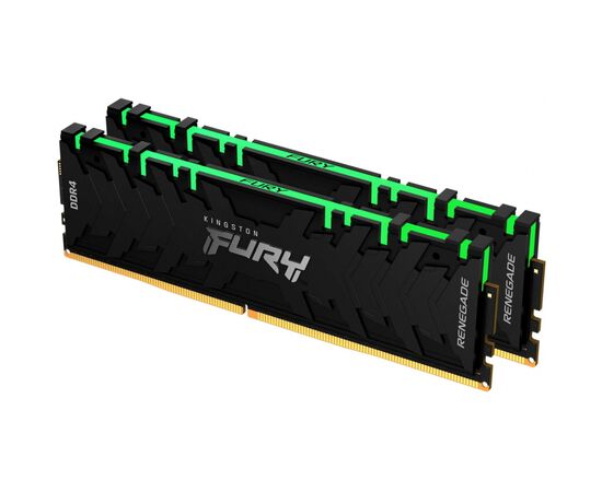 Модуль памяти для компьютера DDR4 16GB (2x8GB) 4266 MHz Renegade RGB Black Kingston Fury (ex.HyperX) (KF442C19RBAK2/16), изображение 3 Модуль памяти для компьютера DDR4 16GB (2x8GB) 4266 MHz Renegade RGB Black Kingston Fury (ex.HyperX) (KF442C19RBAK2/16), изображение 3