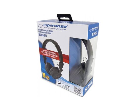 Наушники Esperanza Bongo Black (EH212K), изображение 4 Наушники Esperanza Bongo Black (EH212K), изображение 4