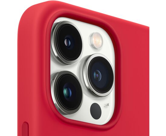 Чехол для моб. телефона Apple iPhone 13 Pro Silicone Case with MagSafe (PRODUCT)RED, Mode (MM2L3ZE/A), изображение 8 Чехол для моб. телефона Apple iPhone 13 Pro Silicone Case with MagSafe (PRODUCT)RED, Mode (MM2L3ZE/A), изображение 8