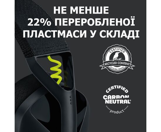 Наушники Logitech G435 Lightspeed Wireless Gaming Headset Black (981-001050), изображение 7 Наушники Logitech G435 Lightspeed Wireless Gaming Headset Black (981-001050), изображение 7