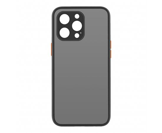 Чехол для моб. телефона MakeFuture Apple iPhone 13 Pro Max Frame (Matte PC+TPU) Black (MCMF-AI13PMBK)