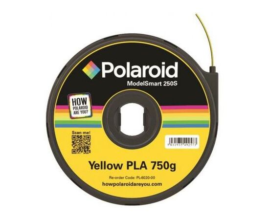 Пластик для 3D-принтера Polaroid PLA 1.75мм/0.75кг ModelSmart 250s, yellow (3D-FL-PL-6020-00)