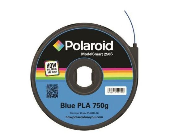 Пластик для 3D-принтера Polaroid PLA 1.75мм/0.75кг ModelSmart 250s, blue (3D-FL-PL-6017-00)