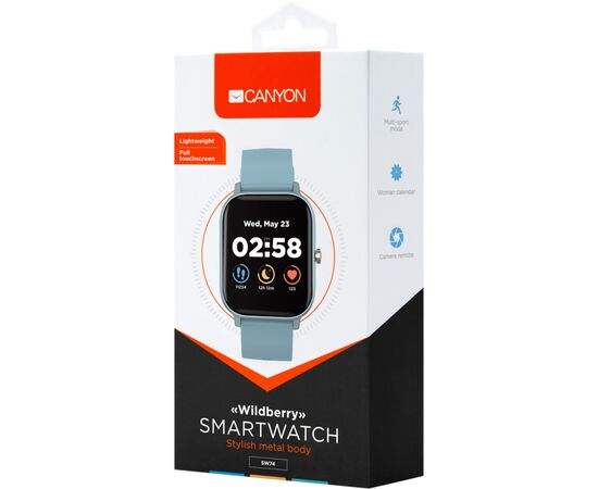Смарт-годинник Canyon CNS-SW74BL Wildberry Blue (CNS-SW74BL), зображення 5 Смарт-годинник Canyon CNS-SW74BL Wildberry Blue (CNS-SW74BL), зображення 5