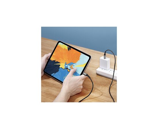 Дата кабель USB Type-C to Lightning 1.0m Black\Gray T-Phox (T-CL833), изображение 5 Дата кабель USB Type-C to Lightning 1.0m Black\Gray T-Phox (T-CL833), изображение 5
