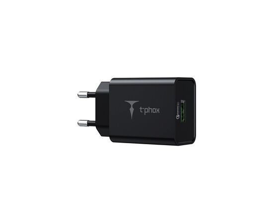 Зарядний пристрій T-Phox Tempo 18W QC3.0 USB Charger (Black) (Tempo 18W USB B)