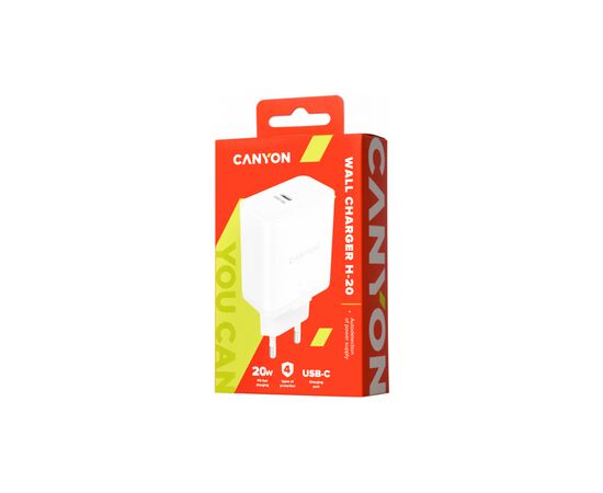 Зарядний пристрій Canyon PD WALL Charger 20W (CNE-CHA20W), зображення 4 Зарядний пристрій Canyon PD WALL Charger 20W (CNE-CHA20W), зображення 4