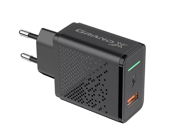 Зарядний пристрій Grand-X QC3.0 18W + Lightning cable (CH-650L), зображення 2 Зарядний пристрій Grand-X QC3.0 18W + Lightning cable (CH-650L), зображення 2