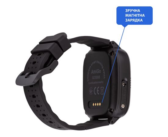 Смарт-часы Amigo GO008 MILKY GPS WIFI Black (873291), изображение 2 Смарт-часы Amigo GO008 MILKY GPS WIFI Black (873291), изображение 2