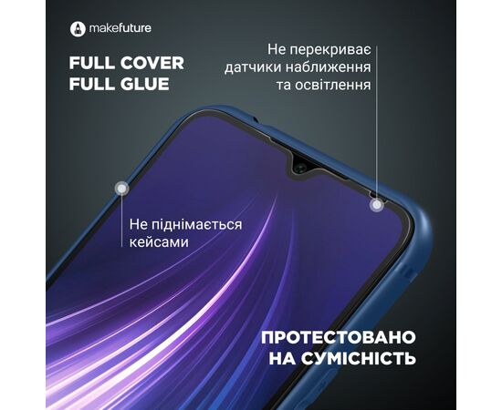Стекло защитное MakeFuture Nokia C20 Full Cover Full Glue (MGF-NC20), изображение 4 Стекло защитное MakeFuture Nokia C20 Full Cover Full Glue (MGF-NC20), изображение 4