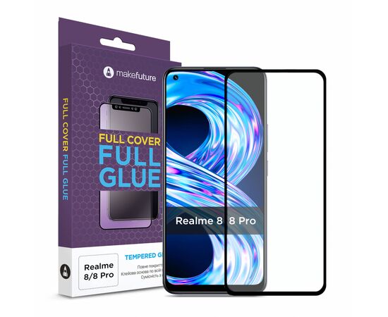 Стекло защитное MakeFuture Realme 8/8 Pro (MGF-R8/8P)
