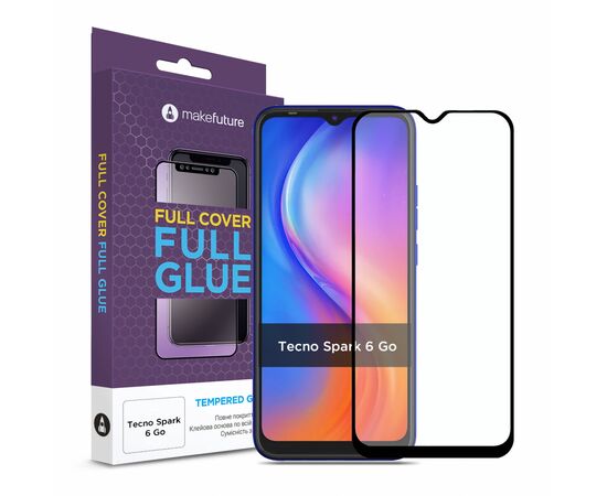 Стекло защитное MakeFuture Tecno Spark 6 Go (MGF-TS6G)