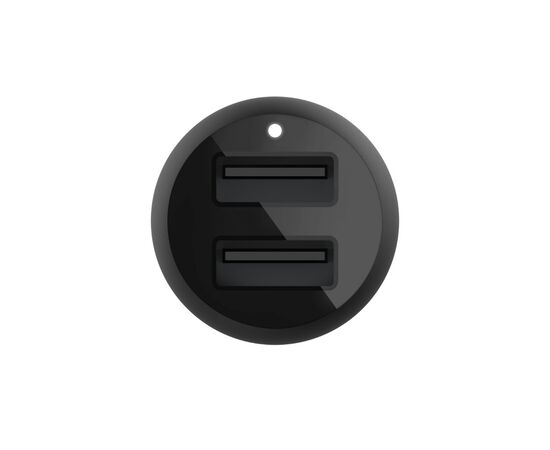 Зарядное устройство Belkin Car Charger (24W) Dual USB-A, USB-A - Lightning, 1m, black (CCD001BT1MBK), изображение 2 Зарядное устройство Belkin Car Charger (24W) Dual USB-A, USB-A - Lightning, 1m, black (CCD001BT1MBK), изображение 2