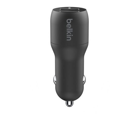 Зарядное устройство Belkin Car Charger (24W) Dual USB-A, USB-A - Lightning, 1m, black (CCD001BT1MBK), изображение 3 Зарядное устройство Belkin Car Charger (24W) Dual USB-A, USB-A - Lightning, 1m, black (CCD001BT1MBK), изображение 3