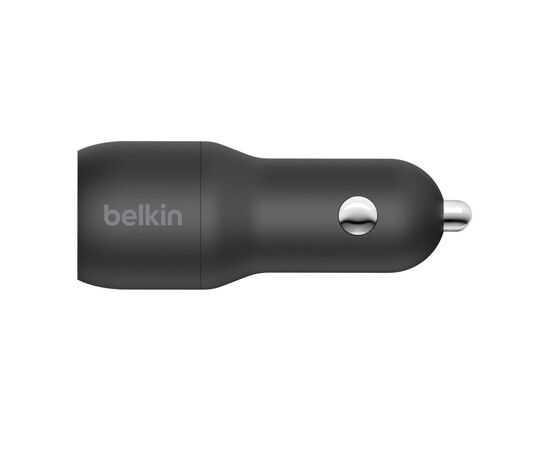 Зарядное устройство Belkin Car Charger (24W) Dual USB-A, USB-A - Lightning, 1m, black (CCD001BT1MBK), изображение 4 Зарядное устройство Belkin Car Charger (24W) Dual USB-A, USB-A - Lightning, 1m, black (CCD001BT1MBK), изображение 4
