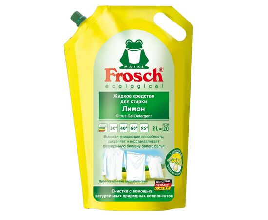 Гель для стирки Frosch Цитрус 2 л (4009175112965)