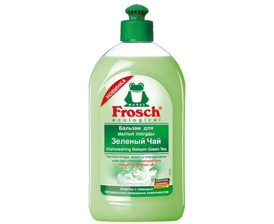 Засіб для ручного миття посуду Frosch Зеленый чай 500 мл (4009175929167)