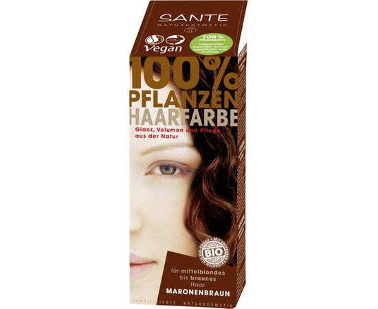 Краска для волос Sante растительная Каштан/Chestnut Brown 100 г (4025089041887)