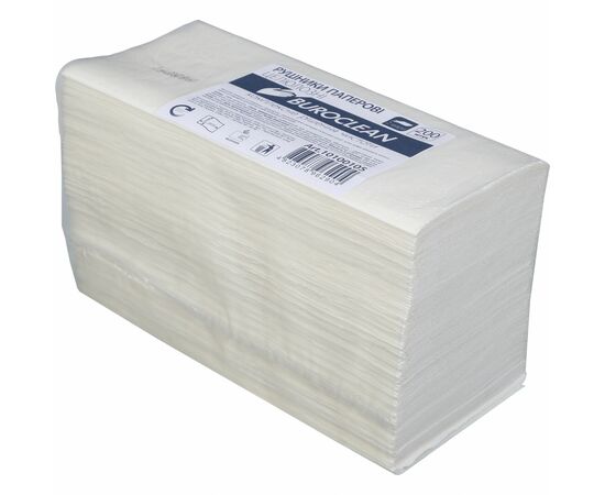 Паперові рушники Buroclean V-складання білі 230х210 мм 2 шари 200 шт. (4823078962904)