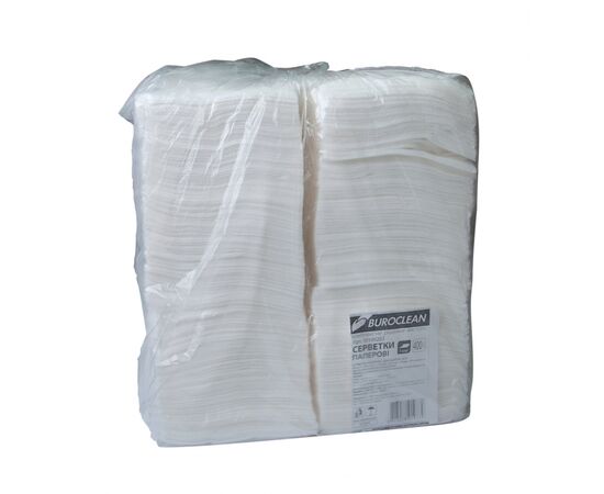 Серветки столові Buroclean білі 400 шт. (4823078919779)