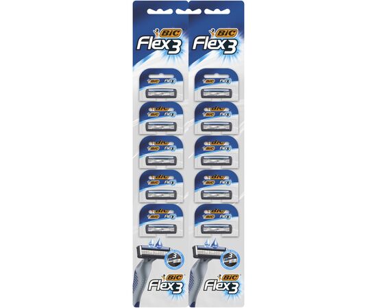 Бритва Bic Flex 3 одноразовая 10 шт. (3086123364196)