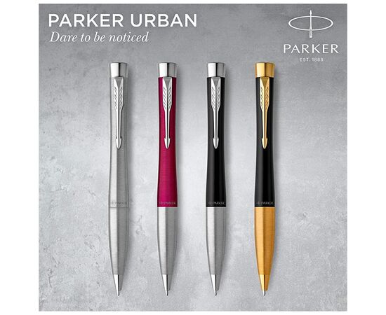 Ручка шариковая Parker URBAN 17 Muted Black CT BP (30 135), изображение 5 Ручка шариковая Parker URBAN 17 Muted Black CT BP (30 135), изображение 5