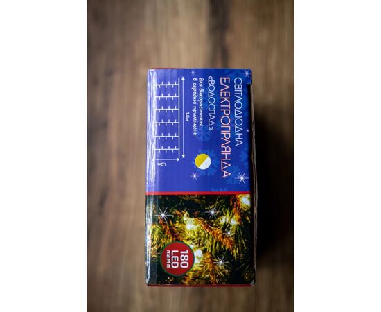Гирлянда BPNY с адаптером 180LED, 1.8м, 10.8W Водопад White (102980), изображение 5
