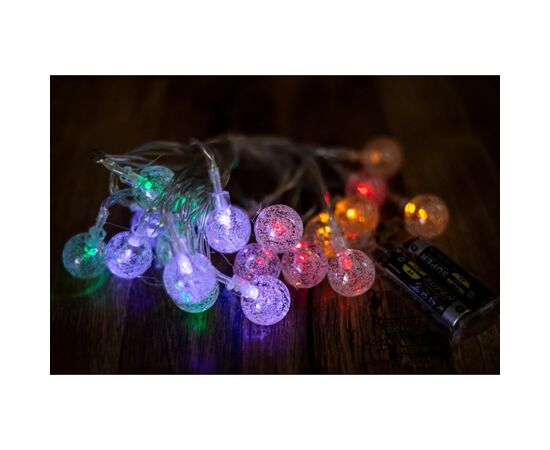 Гирлянда BPNY Мячик Color 20LED, 3.5м, 2хАА, 1.2 W, 4.5V (102978), изображение 4 Гирлянда BPNY Мячик Color 20LED, 3.5м, 2хАА, 1.2 W, 4.5V (102978), изображение 4