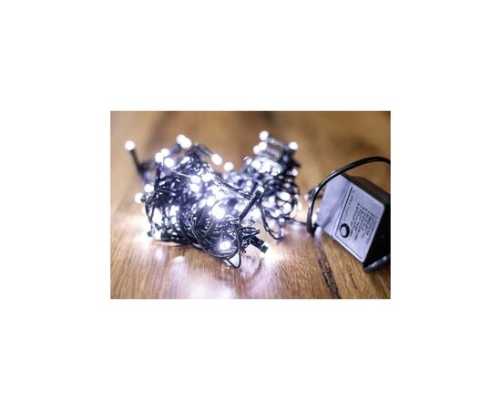 Гирлянда BPNY White 100 LED, 5М, 8 функций, 220V (102953), изображение 2 Гирлянда BPNY White 100 LED, 5М, 8 функций, 220V (102953), изображение 2