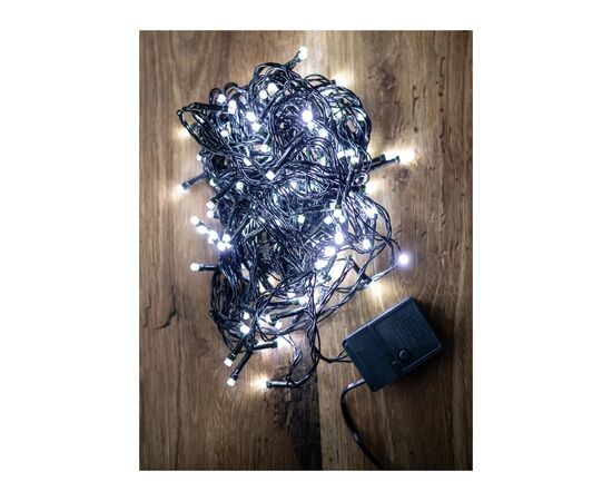 Гирлянда BPNY White 160 LED, 10М, 8 функций, 220V, 9.6W (102950), изображение 2 Гирлянда BPNY White 160 LED, 10М, 8 функций, 220V, 9.6W (102950), изображение 2