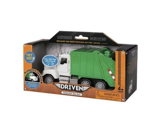 Спецтехника Driven MINI – МУСОРОВОЗ (свет, звук) от 3 до 5 лет (WH1010Z), изображение 4 Спецтехника Driven MINI – МУСОРОВОЗ (свет, звук) от 3 до 5 лет (WH1010Z), изображение 4