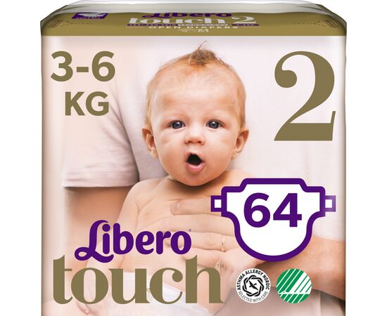 Подгузник Libero Touch 2 3-6 кг 64 шт. (7322541070742)