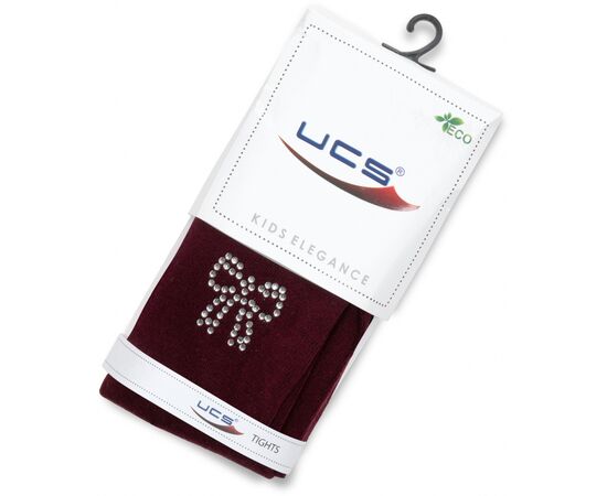 Колготки UCS Socks с бантом из страз (M0C0302-2036-13G-red), изображение 3 Колготки UCS Socks с бантом из страз (M0C0302-2036-13G-red), изображение 3
