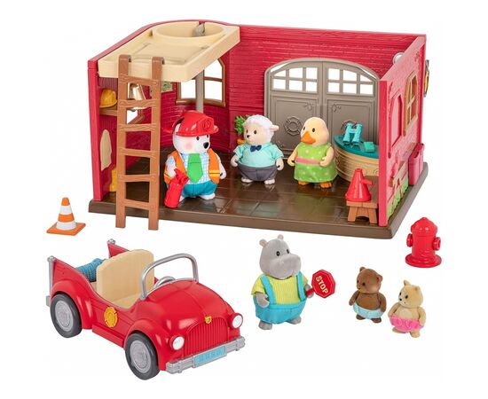 Игровой набор Li'l Woodzeez Пожарная станция (WZ6609Z), изображение 2 Игровой набор Li'l Woodzeez Пожарная станция (WZ6609Z), изображение 2
