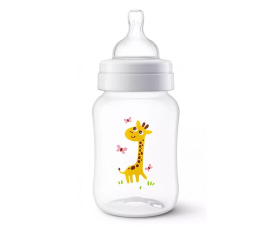Пляшечка для годування Philips AVENT Anti-colic з декором Жираф 260 мл (SCF821/12)