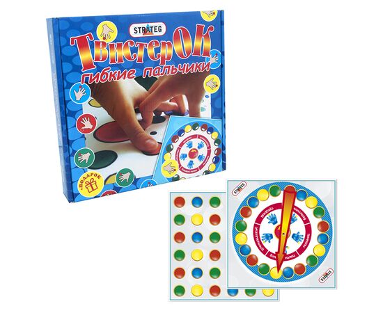 Настольная игра Strateg Twister Ok Гибкие пальчики (730), изображение 2 Настольная игра Strateg Twister Ok Гибкие пальчики (730), изображение 2