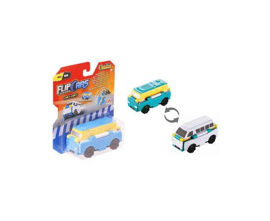 Машина Flip Cars 2 в 1 Автобус і Мікроавтобус (EU463875-11)