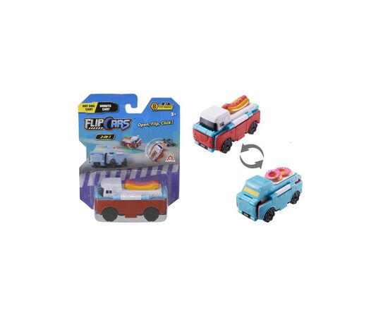 Машина Flip Cars 2 в 1 Автомобиль с десертами и Автомобиль с хот догам (EU463875-34)