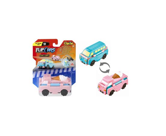 Машина Flip Cars 2 в 1 Автомобіль з морозивом і Міні-фургон (EU463875-18)