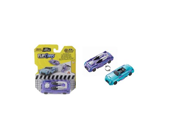 Машина Flip Cars 2 в 1 Атомний спорткар і Спорткар кабріолет (EU463875B-02)